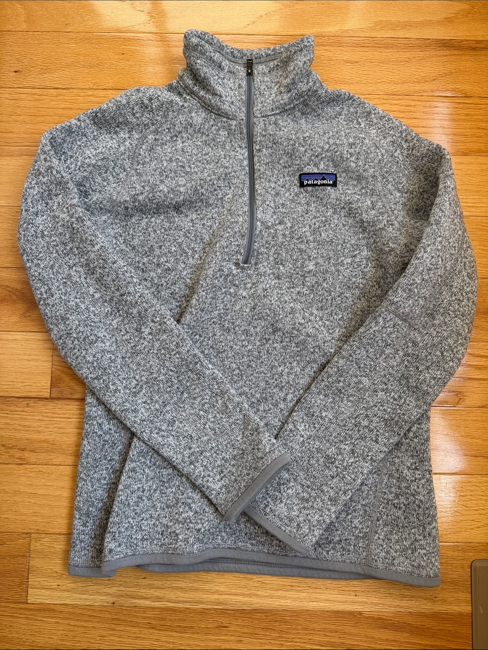 Patagonia Heather Gray Quarter-Zip Fleece Pullover